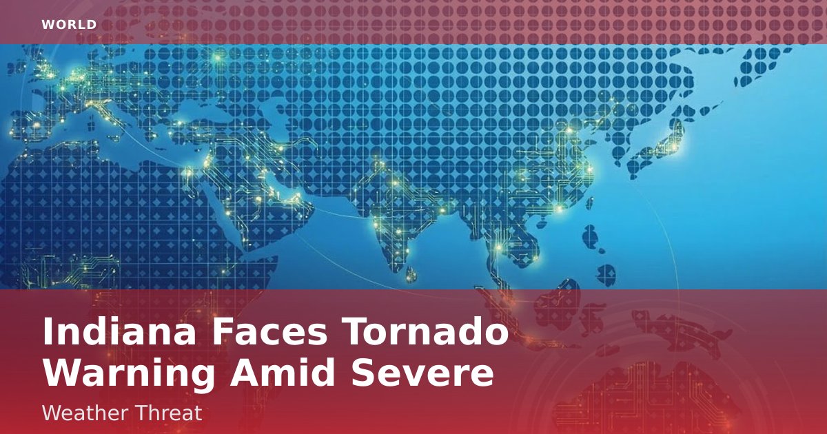 Indiana Faces Tornado Warning Amid Severe Weather Threat